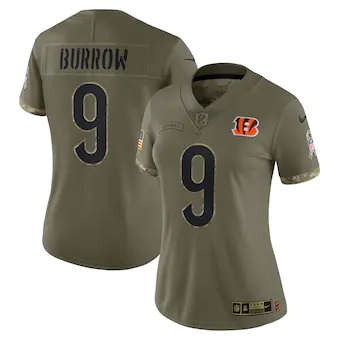 womens-nike-joe-burrow-olive-joe-burrow-2022-salute-to-serv